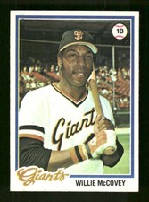 1978 Topps Baseball 34 Willie McCovey EXMT well centered  BXCP55