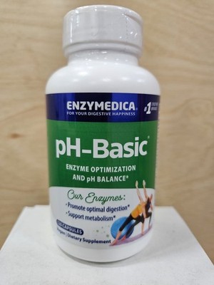 Enzymedica pH-Basic Enzyme Optimization pH Balance 120 Capsules Exp 06/2027 NEW 