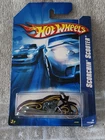 Hot Wheels 2006 Mainline Scorchin Scooter Purple Yellow Flames Card 183/223 NIP
