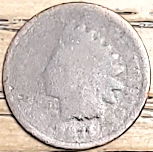 1871 1C BN INDIAN HEAD CENT IN ABOUT-GOOD CONDITION - ***KEY DATE IHC***