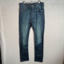 Levis 510 Mens Size 30 x 32 Skinny Fit Jeans Dark Wash Stretch Denim