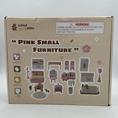 Robud Wooden Pink Small Furniture- Damaged Box