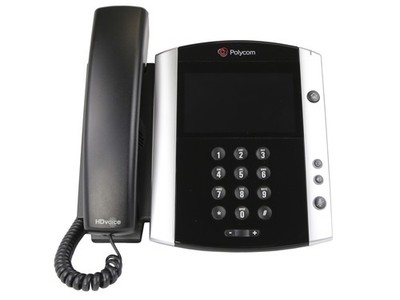 Polycom VVX601 SIP IP Phone with 4.3'' Touchscreen + Handset, Stand