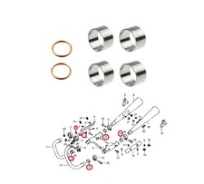 Honda CB 250 400 450 N CM T Collecteur connexion joints silencieux d'échappement