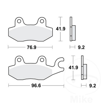 TRW Bremsbeläge vorne 1 Satz MCB663 passend für KEEWAY SILVER BLADE 125 2012-2016