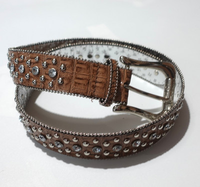 GUESS Rhinstone Studded Women's belt S/M Best Fit 30-34'' Chucky Festival Whimsy