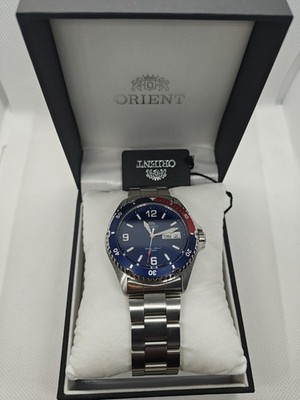 Orient FAA02009D9 Mako II 41.5 mm Automatic Men's Dive Watch - Blue/Red