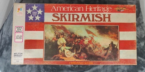 Vintage 1975 American Heritage Skirmish Board Game Milton Bradley Incomplete