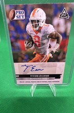 2022 Leaf Pro Set Draft - Autographs Tiyon Evans #PSA-TE1  (AU, RC)