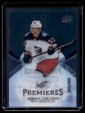 2017-18 Upper Deck ICE Premieres Rookie Gabriel Carlsson RC 505/999 #148
