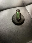 Vintage~David Anderson Norway Silver Green Jasper Navajo Style Ring