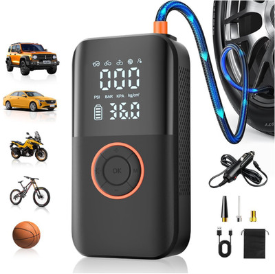 Compresor aire portátil 150PSI 12V batería inflador LED auto coche moto bici