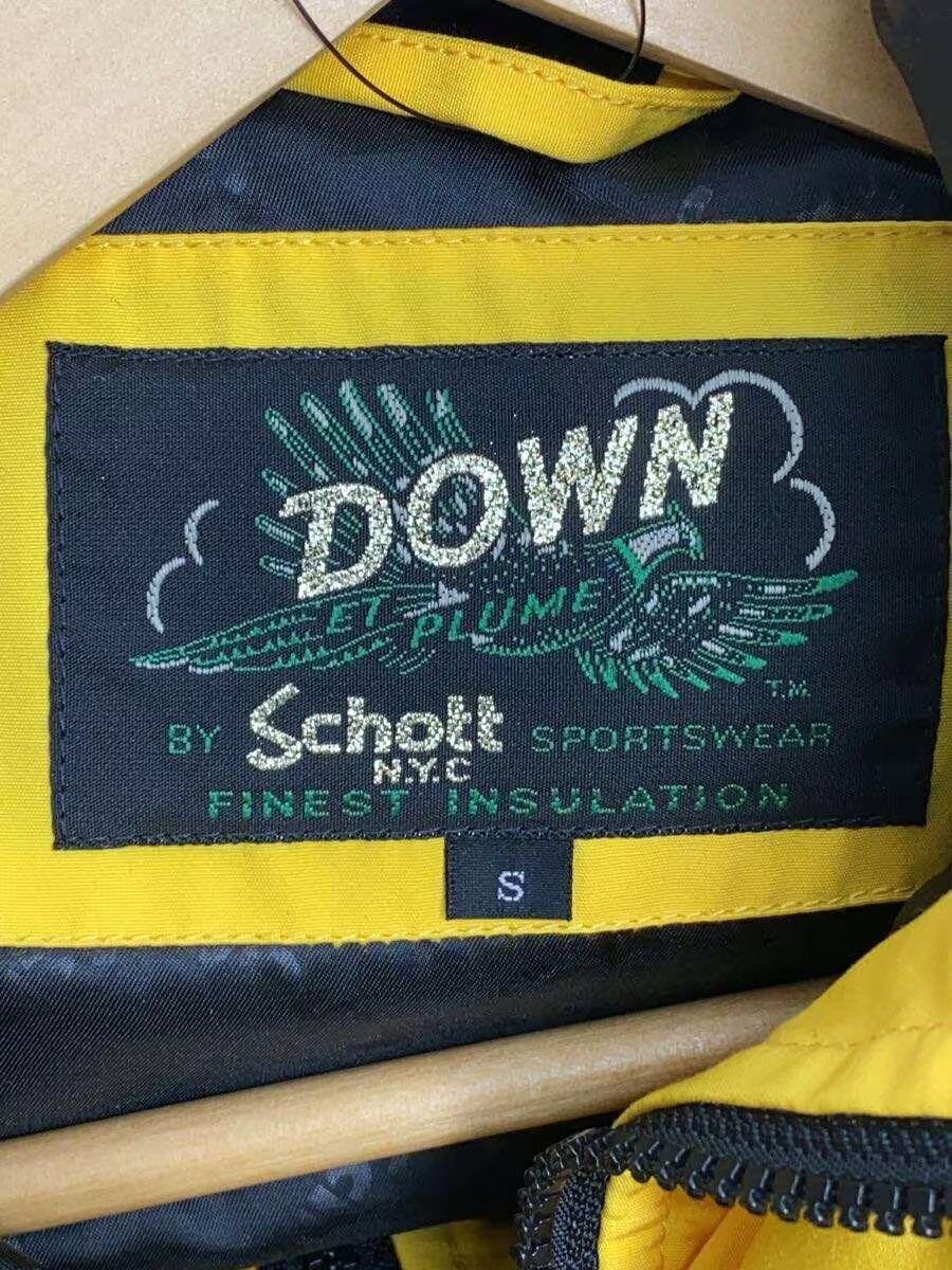 Schott Down Jacket, Size S, Polyester, YLW, Solid… - image 3