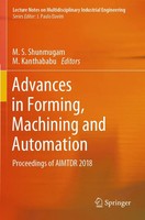 M. S. Shunmugam (U. A.) | Advances In Forming, Machining And Automation | Buch