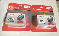 2 Packages Canon CL-241 XL Genuine Fine Tri-Color Ink Cartridge 241XL New Sealed
