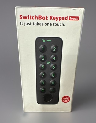 SwitchBot Keypad Touch W2500020   New/Open Box w/ Batteries & Access Card