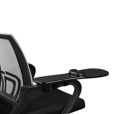 Black Computer Arm Rest Chair Armrest Mouse Pad Mat Wrist Support Ergonomic