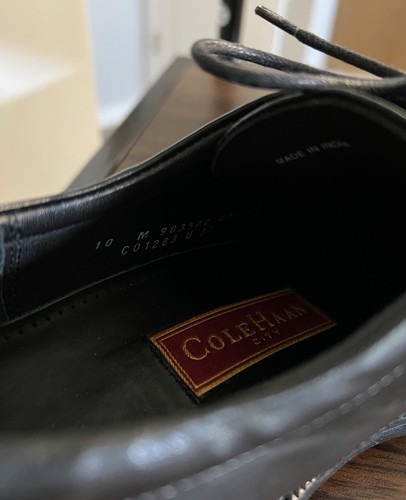 Scarpe eleganti Cole Haan C01283 U B3 da uomo nere City Oxford con lacci taglia 10 M US - Foto 3 di 6