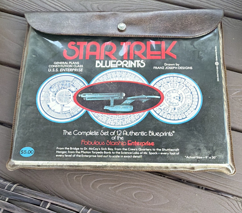 Franz Joseph Designs Star Trek USS Enterprise Blueprint Set of 12