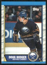1989-90 Topps #154 Doug Bodger Buffalo Sabres Hockey Card 37121