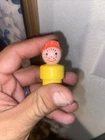 Vintage Fisher Price little people yellow smiling boy w/red cap and freckles