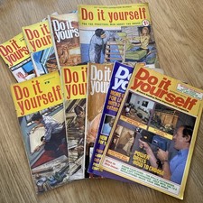 Bundle of 9  Vintage Do It Yourself Home Improvement Magazines