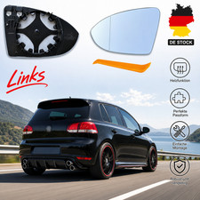 Spiegelglas links beheizbar f&uuml;r Volkswagen Golf MK7 7.5 GTI 2013-2020 NEU DE