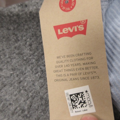 Levi's Jumper Girls Large Blue Corduroy Button-Front Adjustable Straps Skirtall - Picture 15 of 16