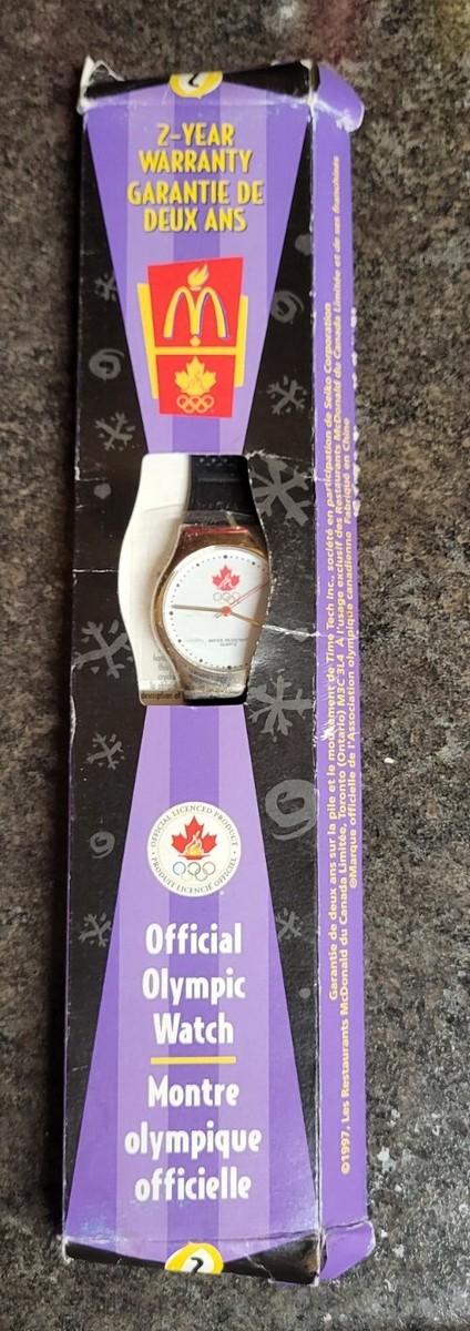 Vintage 1998 McDonald's Canadian Nagano Olympic Watch New Unused