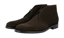 PRADA CHUKKA DESERT BOOTS SHOES 2TC049 BROWN BOOTIES NEW US 10 EU 43 43,5
