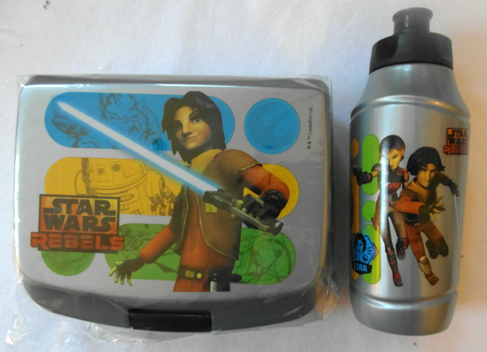 STAR WARS - Lunch / Sandwich Box / Container + Sport Water Bottle
