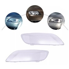 2PCS Front Headlight Glass Clear Cover Pour Audi Q7 2006-2015