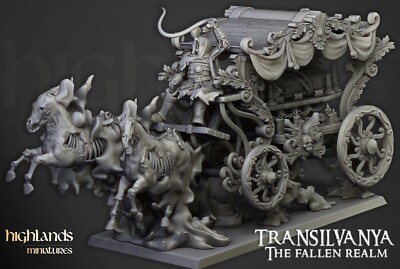 1x Transilvanya Vampire Boyar Chariot Highland für AOS Sigmar Count Black Coach