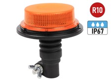 Vision Red Low Profile Flexible LED Beacon Safety Warning Light - Amber