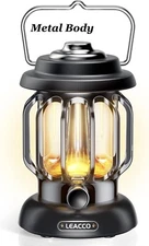Outdoor Camping Lantern Portable LED Light Rechargeable  NOTE: it is metal body