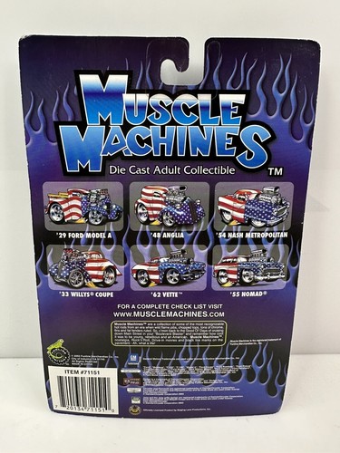 Rare Muscle Machines Stars & Stripes ‘66 Mustang Chase Red White Blue - Picture 2 of 3