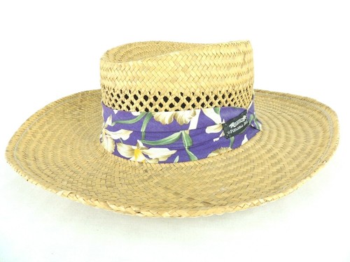 Panama Jack Straw Hat Size Small Purple 