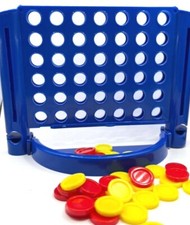 Connect 4 Gab n Go Travel Yellow / Red Mini Checkers Game Replacement Pieces 