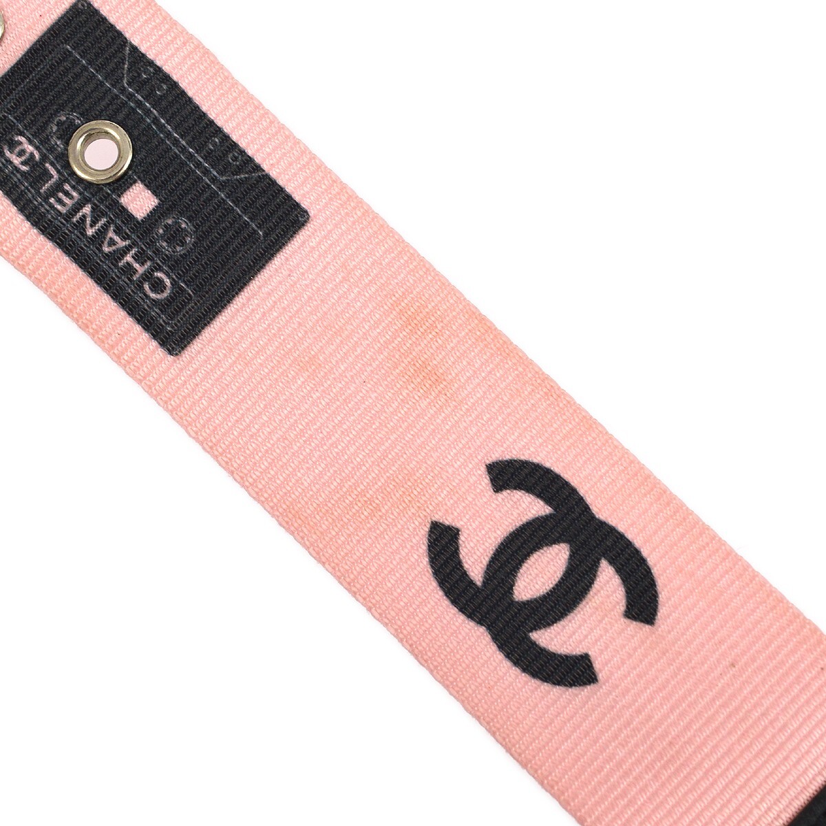 Chanel Cassette Tape Belt Pink 04P #75/30 132955 | eBay