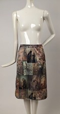 VINTAGE 1970  S ROMEO  JULIET PRINT HALF SLIP / SKIRT
