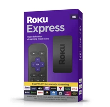 Roku Express HD Streaming Media Player with High Speed HDMI Cable - Black