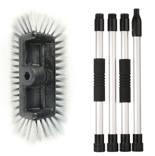 10"/12"/15" Quad Car Wash Brush Head Super Soft Bristle with Expandable Pole - Picture 8 of 17