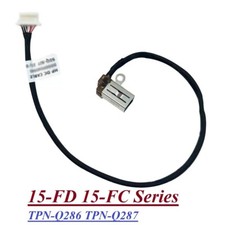 OEM DC in Power Jack Socket Connector Cable For HP TPN-Q286 TPN-Q287 15-FD 15-FC