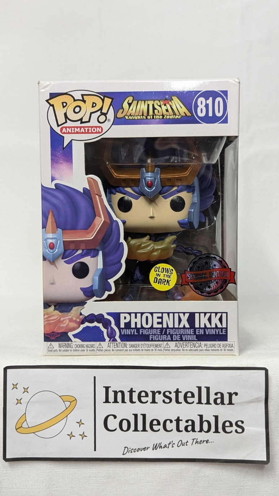 Funko Pop! Saint Seiya: Phoenix Ikki #810 Brilla En La Oscuridad