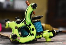 Handmade tattoo machine shader mag 5-25, Running 105-110 Hz  4.5 V Unloaded