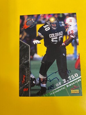 51118  1995 Signature Rookies Autographs #8 Tony Berti