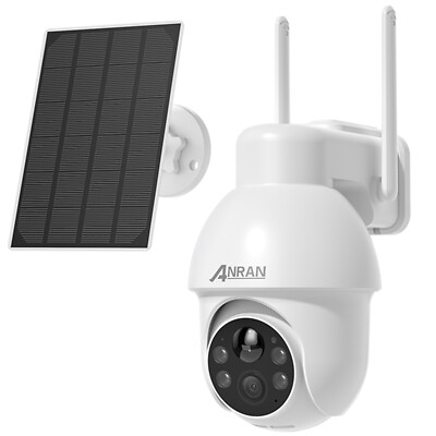 ANRAN 5/8MP WiFi Solar PTZ Security Camera Wireless Outdoor PTZ CCTV 2-Way Talk