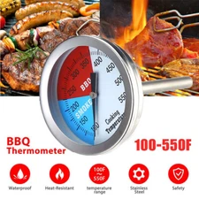 2× Temperature Thermometer Gauge Barbecue BBQ Grill Smoker Pit Thermostat 2" USA