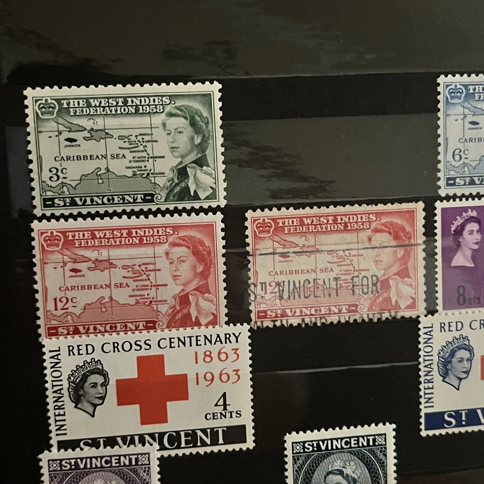 ST. VINCENT M&U STAMPS IN STOCK PAGE QUEEN ELIZABETH KING GEORGE 6 CORONATION - Image 4 of 4