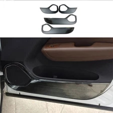 Car Black Steel Interior Door Anti-Kick Panel Trim Guard For Volvo XC60 2018-24